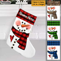 Personalized Snowman Family Christmas Stocking OB283 30O58 thumb 1