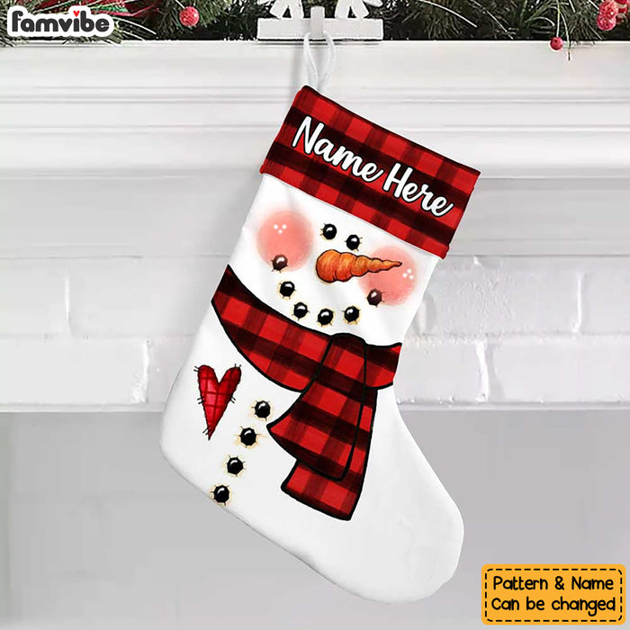 Personalized Snowman Family Christmas Stocking OB283 30O58 1