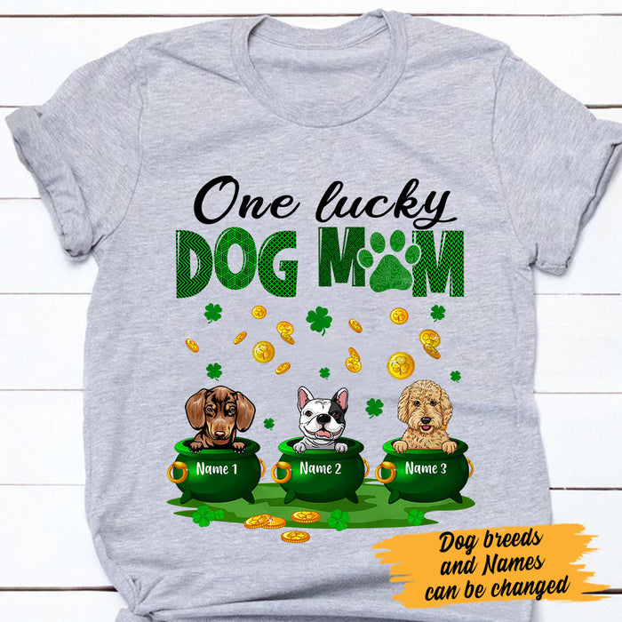 Personalized Dog Mom Irish St Patrick's Day T Shirt JR231 26O60 1