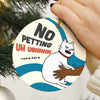 Personalized Cat No Petting Christmas Circle Ornament OB251 24O66 thumb 1