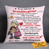 Personalized Grandma Granddaughter Pillow OB284 30O58 thumb 1