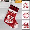 Personalized Split Letters Family Christmas Stocking OB253 85O36 1