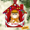 Personalized Cat Christmas House Ornament OB251 87O53 1