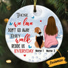 Personalized Dog Mom Memo Christmas Circle Ornament OB251 95O57 1