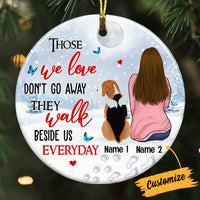 Personalized Dog Mom Memo Christmas Circle Ornament OB251 95O57 thumb 1