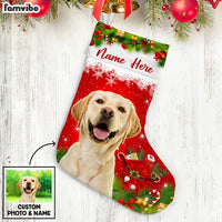 Personalized Dog Photo Christmas Stocking OB261 87O53 thumb 1
