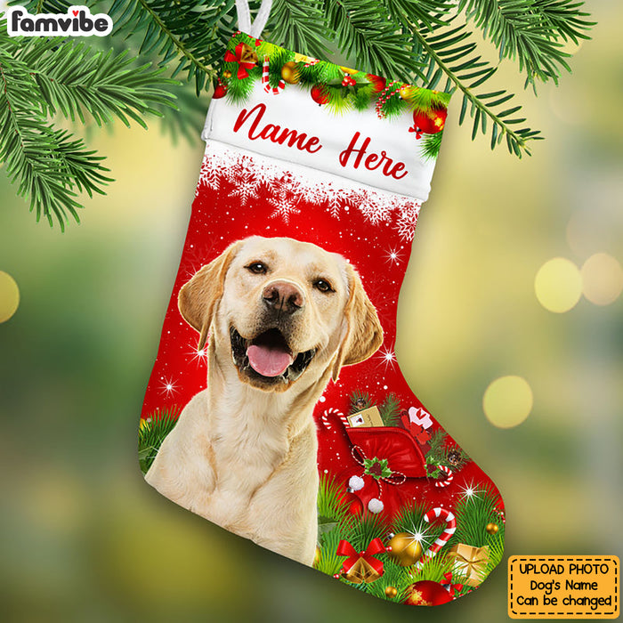 Personalized Dog Photo Christmas Stocking OB261 87O53 1
