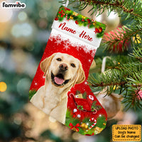 Personalized Dog Photo Christmas Stocking OB261 87O53 thumb 1