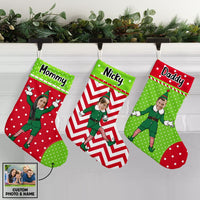 Personalized Christmas Family Photo Stocking OB282 87O53 thumb 1