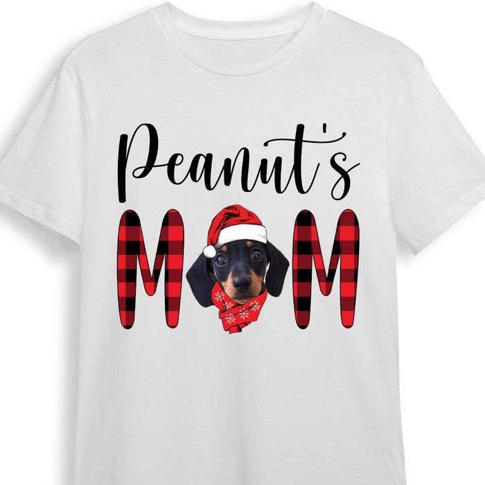 Personalized Dog Mom Photo Christmas T Shirt OB262 85O57 1