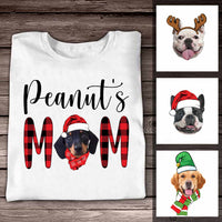 Personalized Dog Mom Photo Christmas T Shirt OB262 85O57 thumb 1