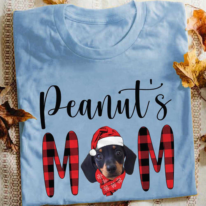 Personalized Dog Mom Photo Christmas T Shirt OB262 85O57 1