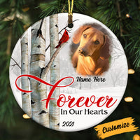 Personalized Memo Dog Cat Circle Ornament OB262 87O53 thumb 1
