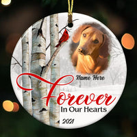 Personalized Memo Dog Cat Circle Ornament OB262 87O53 thumb 1