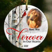 Personalized Memo Dog Cat Circle Ornament OB262 87O53 thumb 1