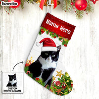 Personalized Cat Photo Christmas Stocking OB264 85O47 thumb 1