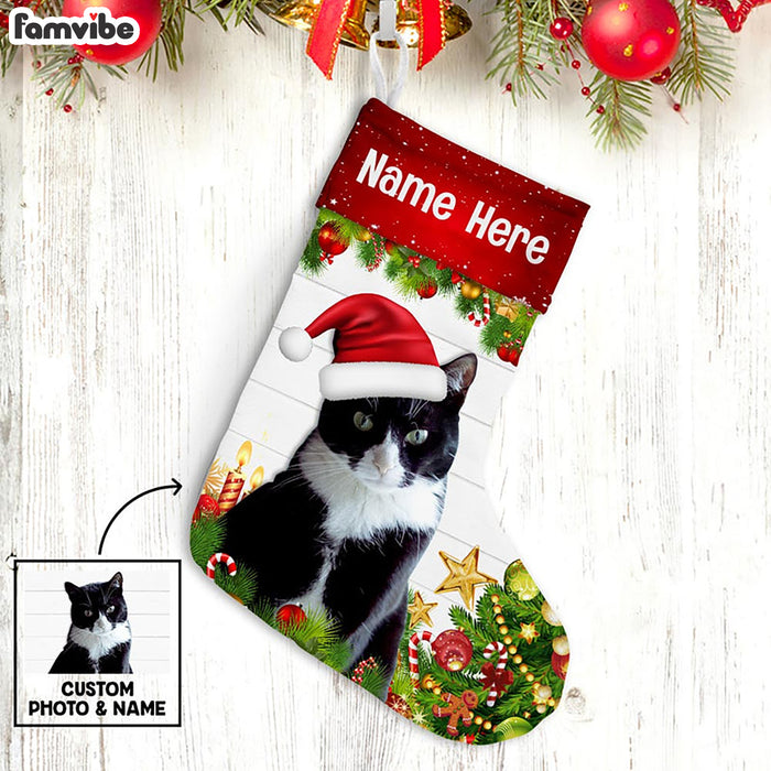 Personalized Cat Photo Christmas Stocking OB264 85O47 1