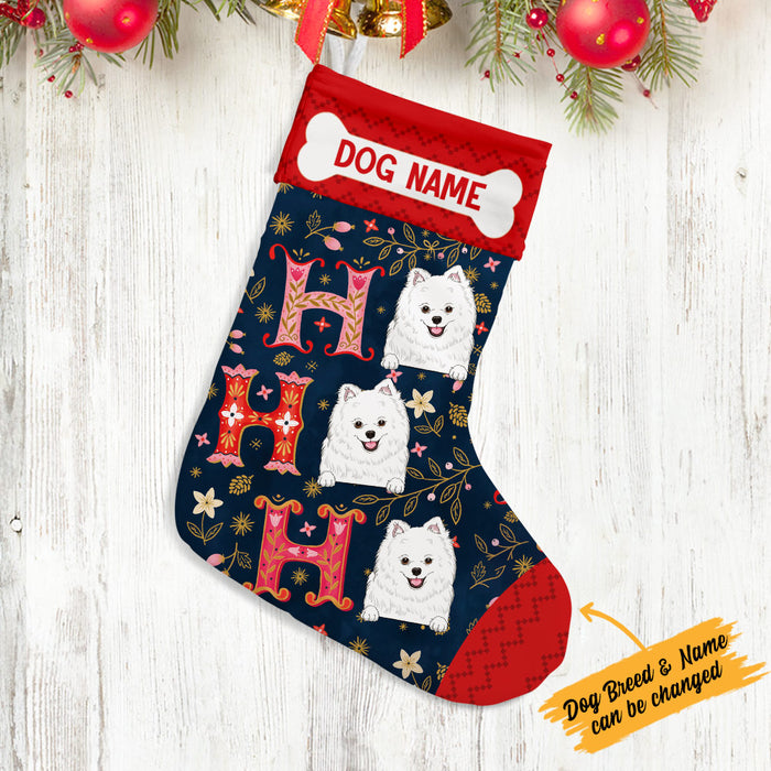 Personalized Christmas Stocking with Your Dog's Funny Photo - Famvibe