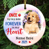 Personalized Christmas Dog Memo Photo Circle Ornament OB271 26O47 1