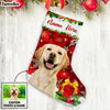 Personalized Dog Photo Christmas Stocking OB264 87O53 thumb 1