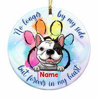 Personalized Forever In My Heart Dog Memo Circle Ornament OB272 23O57 thumb 1