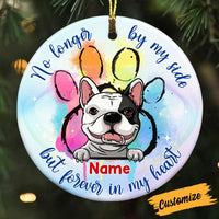 Personalized Forever In My Heart Dog Memo Circle Ornament OB272 23O57 thumb 1