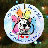 Personalized Forever In My Heart Dog Memo Circle Ornament OB272 23O57 thumb 1