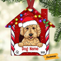 Personalized Dog Christmas House Ornament OB265 87O53 thumb 1