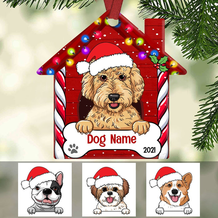 Personalized Dog Christmas House Ornament OB265 87O53 1