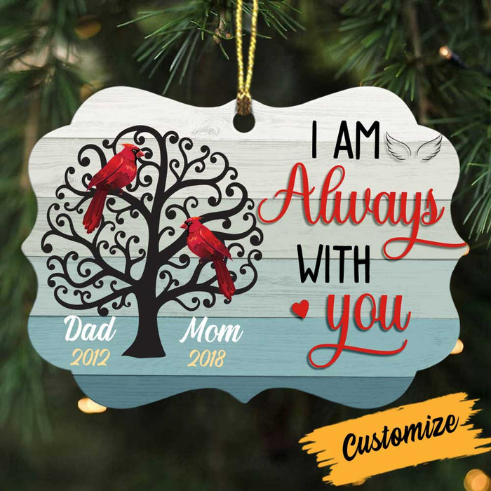 Personalized Mom Dad Cardinal Butterfly Memo Benelux Ornament OB272 81O34 1