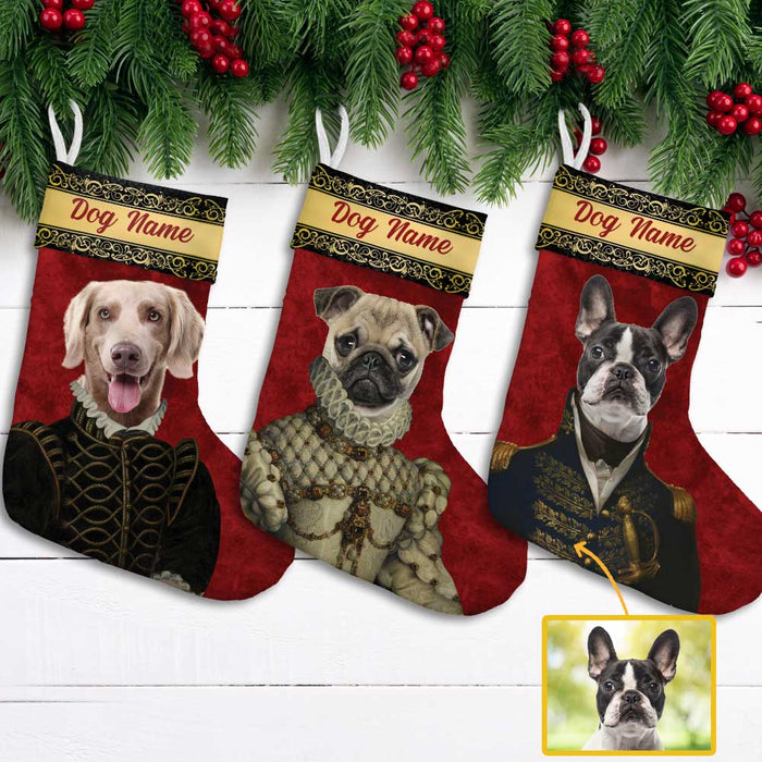 Personalized Dog Cat Photo Renaissance Stocking OB261 81O34 1