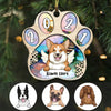 Personalized Dog Memo Christmas Paw Ornament OB281 95O36 thumb 1