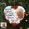 Personalized Memo Mom Dad Grandma Grandpa Photo Heart Ornament OB281 23O36 thumb 1