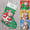 Personalized I Want A Hippopotamus For Christmas Family Stocking OB263 24O32 1
