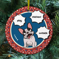 Personalized Dog Magic Word Christmas Circle Ornament OB282 24O66 thumb 1