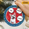 Personalized Dog Magic Word Christmas Circle Ornament OB282 24O66 1