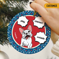 Personalized Dog Magic Word Christmas Circle Ornament OB282 24O66 thumb 1