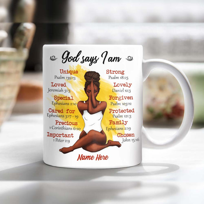 Personalized BWA God Says Mug OB121 30O58 1