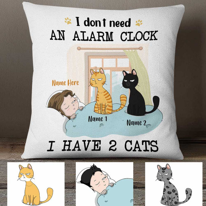 Personalized Cat Mom Dad Pillow OB53 26O34 (Insert Included) 1