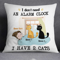 Personalized Cat Mom Dad Pillow OB53 26O34 (Insert Included) thumb 1