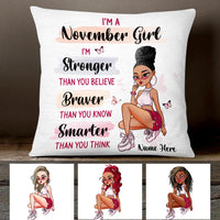 Personalized BWA Birthday Girl Pillow SB221 26O47 (Insert Included) thumb 1