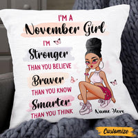 Personalized BWA Birthday Girl Pillow SB221 26O47 (Insert Included) thumb 1
