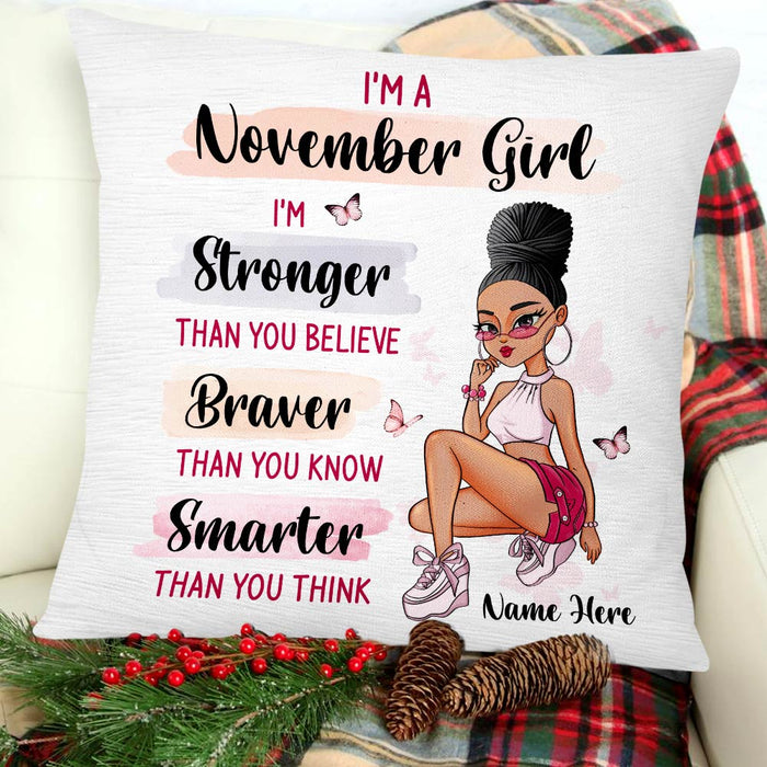 Personalized BWA Birthday Girl Pillow SB221 26O47 (Insert Included) 1