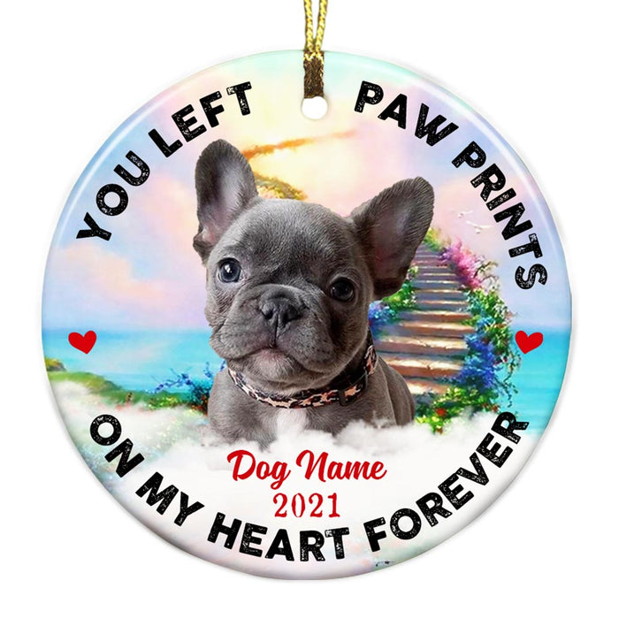 Personalized Memo Dog Cat Circle Ornament OB286 30O58 1