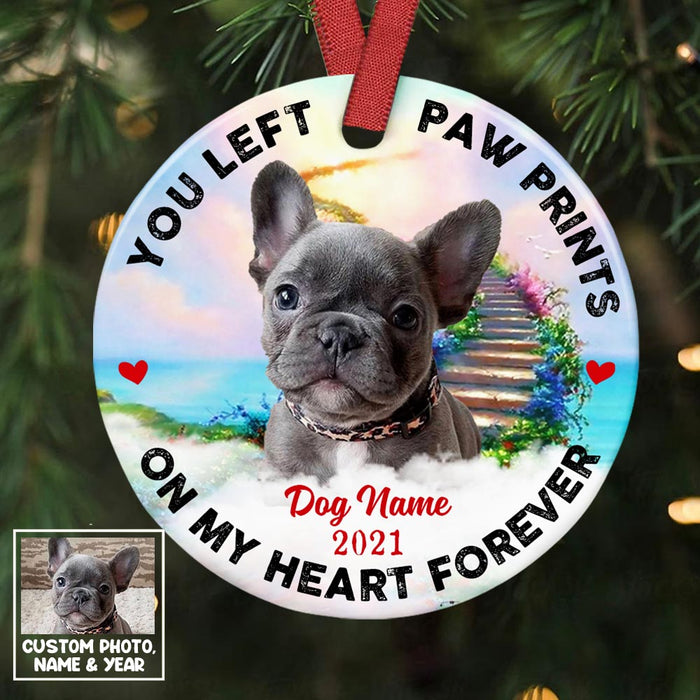 Personalized Memo Dog Cat Circle Ornament OB286 30O58 1