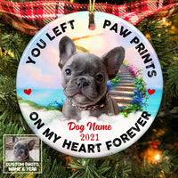 Personalized Memo Dog Cat Circle Ornament OB286 30O58 thumb 1