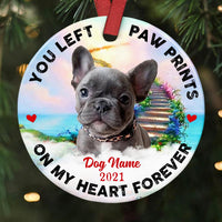 Personalized Memo Dog Cat Circle Ornament OB286 30O58 thumb 1