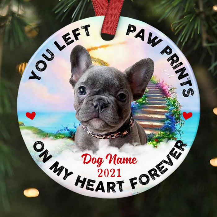 Personalized Memo Dog Cat Circle Ornament OB286 30O58 1