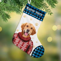 Personalized Christmas Dog Photo Stocking OB283 26O57 thumb 1