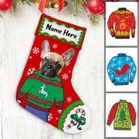 Personalized Christmas Dog Photo Stocking OB292 87O53 thumb 1
